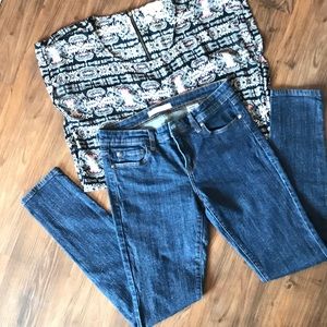 Eunina Maxwell Low Rise Skinny Dark Wash Size 9